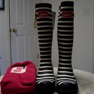 Joules Rain-boots w/ fleece socks
